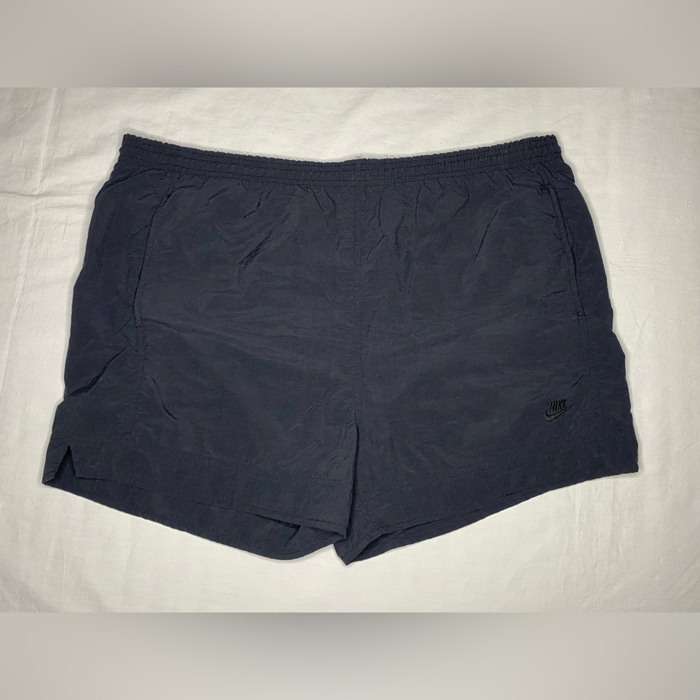 Vintage 90s Nike Shorts Adult XL Windbreaker Nylon Lined Pockets